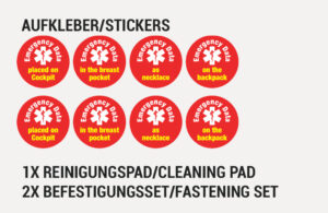 Nachfüllpack/Refill pack - Aufkleber für den Helm/stickers für helmet 1