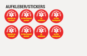 Nachfüllpack/Refill pack - Aufkleber für den Helm/stickers für helmet 2