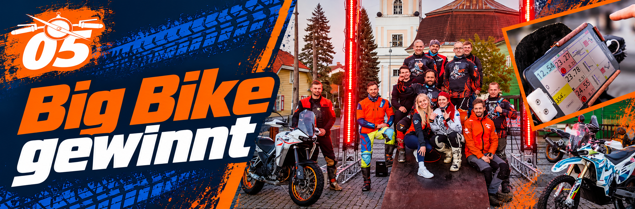 Riders and organisers of Tartu ADV at the start of the Alakonnu Ralli in Estonia, 2026