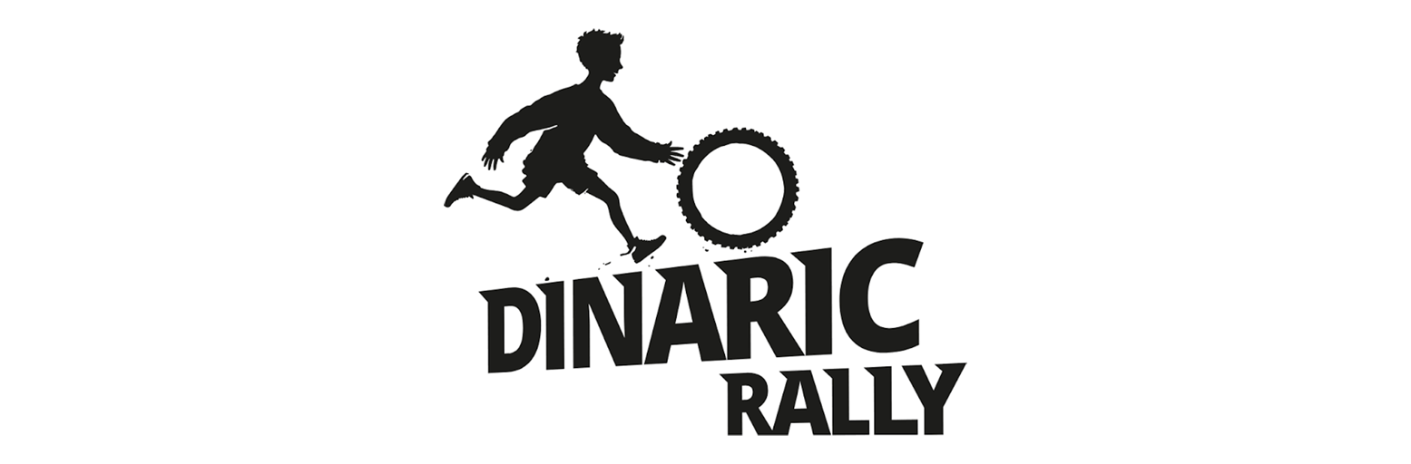 Motorcycle rally raid rider on a gravel track in the Croatian mountains near Knin, preview of the Dinaric Rally