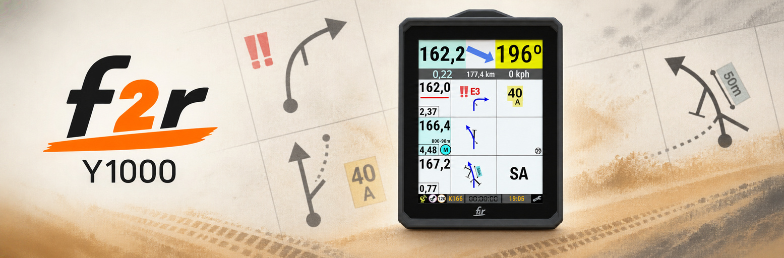 F2R Y1000 digital roadbook device with accessories