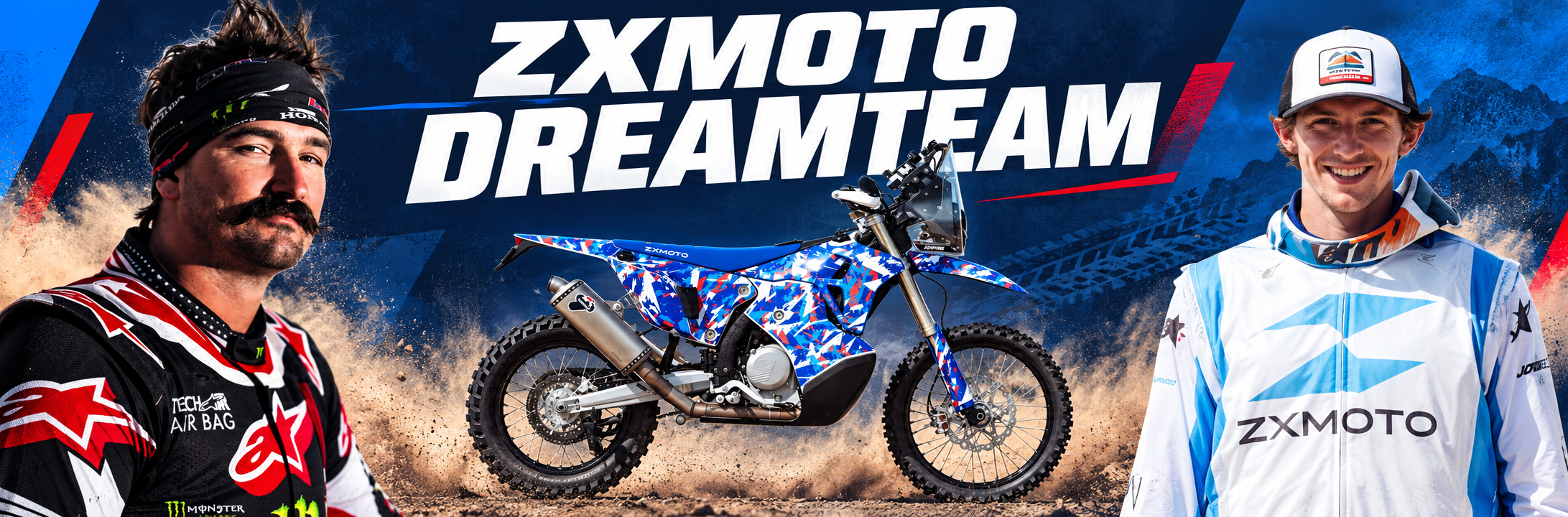 Skyler Howes and Tobias Ebster, new teammates at the ZXMOTO Joyride Factory Rally Team