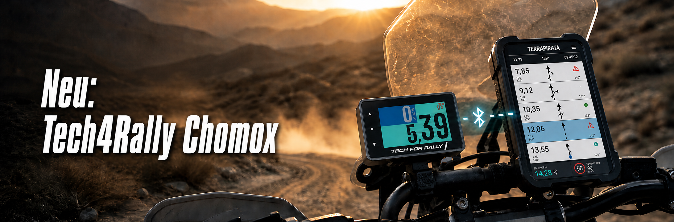 Tech4Rally ChromoX rally tripmaster with colour display